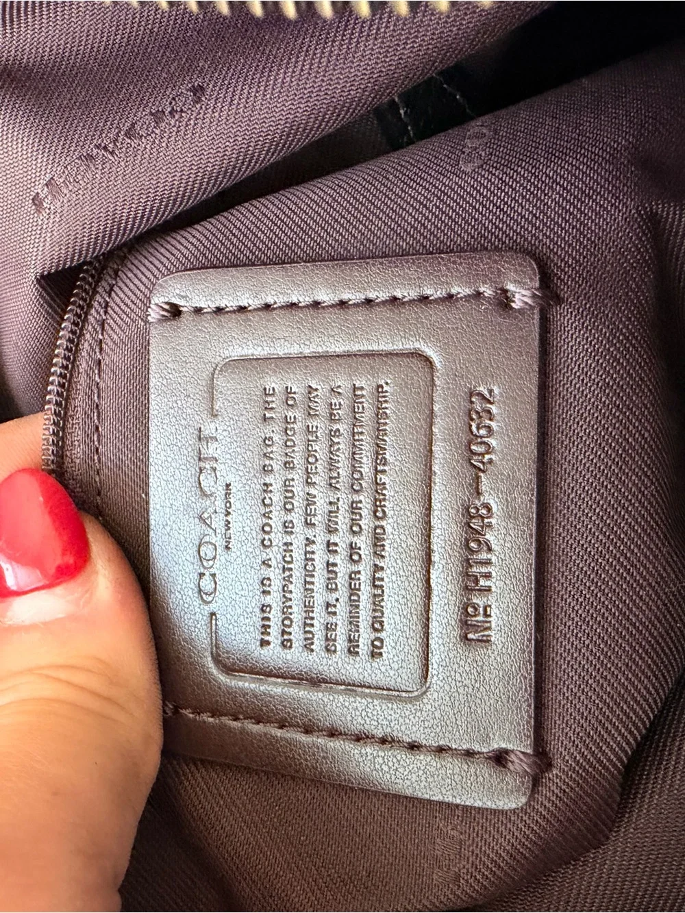 Coach Pebbled Leather Hobo Bag in Charcoal